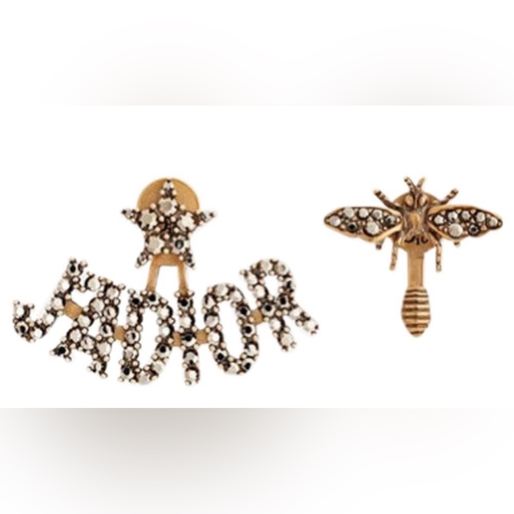 Dior J'Adior bees and stars earring